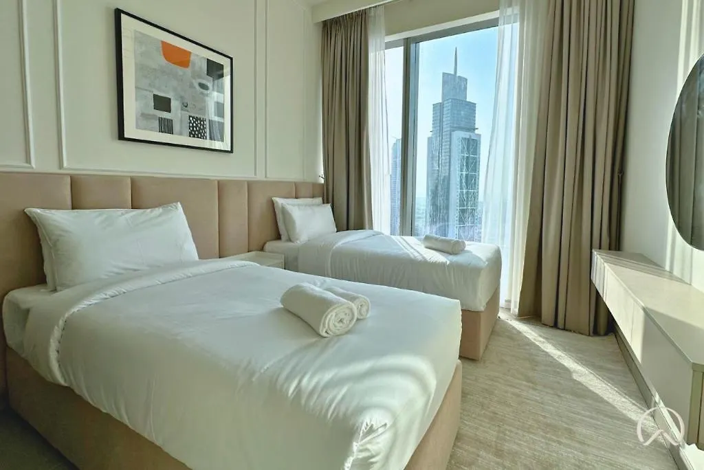 Oraya - Modern Apt 5 Min Walk To Dubai Mall & Burj Views 0*,
