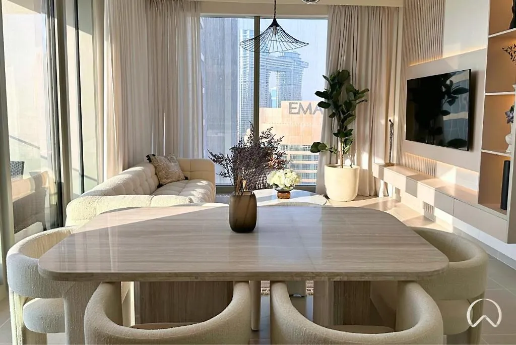 Oraya - Modern Apt 5 Min Walk To Dubai Mall & Burj Views 0*,